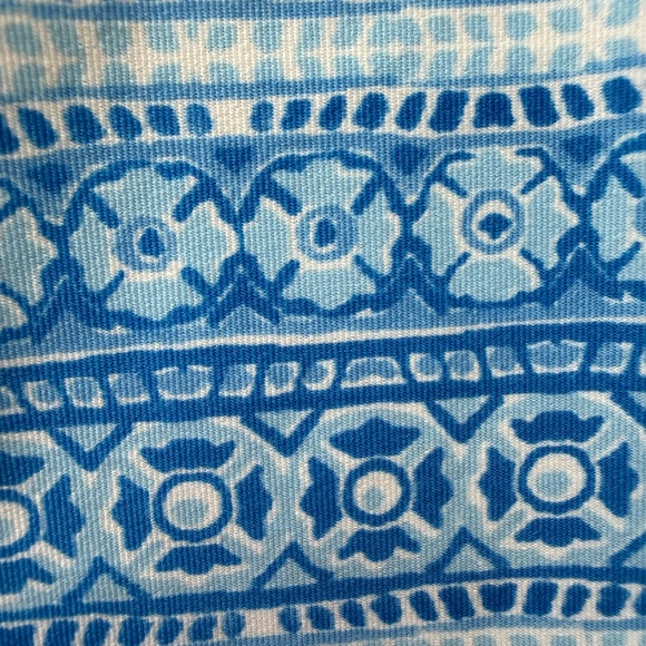 Coolibar Girls Wave Swim Tights Blue Geometric Print size Youth Medium Excellent - Picture 8 of 9